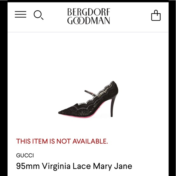 Gucci Virginia Black Lace Mary Jane Pump - Picture 11 of 16